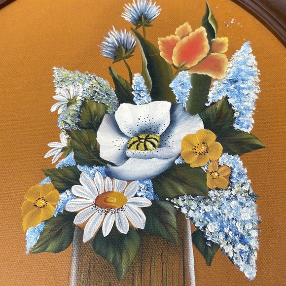 Vintage Floral Painting - Picture 4 of 6